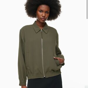 Aritzia Stroll Bomber Size 2 Dark Olive